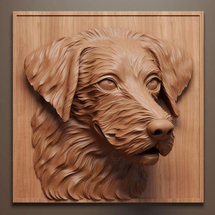Природа и животные (Собака святого Торгнака 2, NATURE_1650) 3D модель для ЧПУ станка